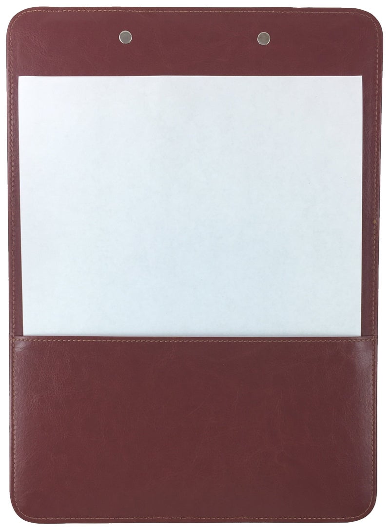 Trade Quest Clipboard Faux Leather Single (Chestnut Brown) - Image 4